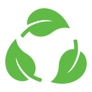 green leaf recycle sign